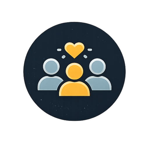 Ícone pessoas com coração